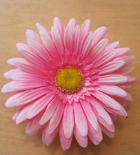 4.5 " Pink Gerbera Daisy Silk Flower Hair Comb