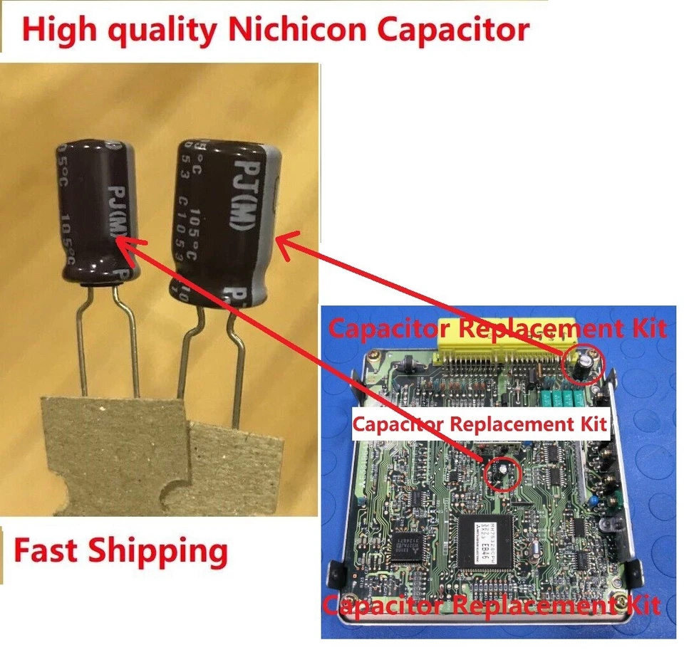 Kit de condensador de computadora Geo Tracker Suzuki Sidekick Vitara 16v ECU ECM 1992-1995 Foto 3 de 3