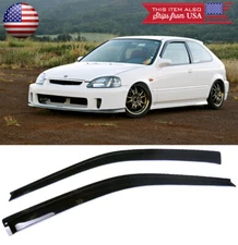 Out-Channel Window Visor Sun Vent Rain Wind Guard Shade For 96-00 Honda Civic HB
