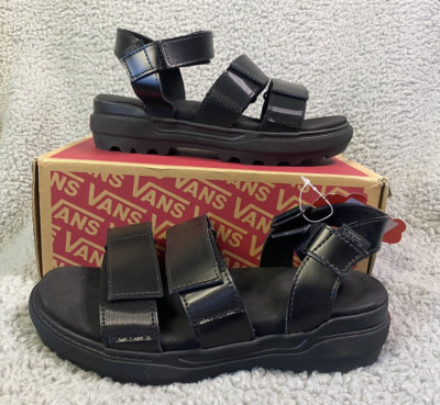 Vans Womens Leather Colfax Sandals SIZE 5 Black Y2K NWB | eBay