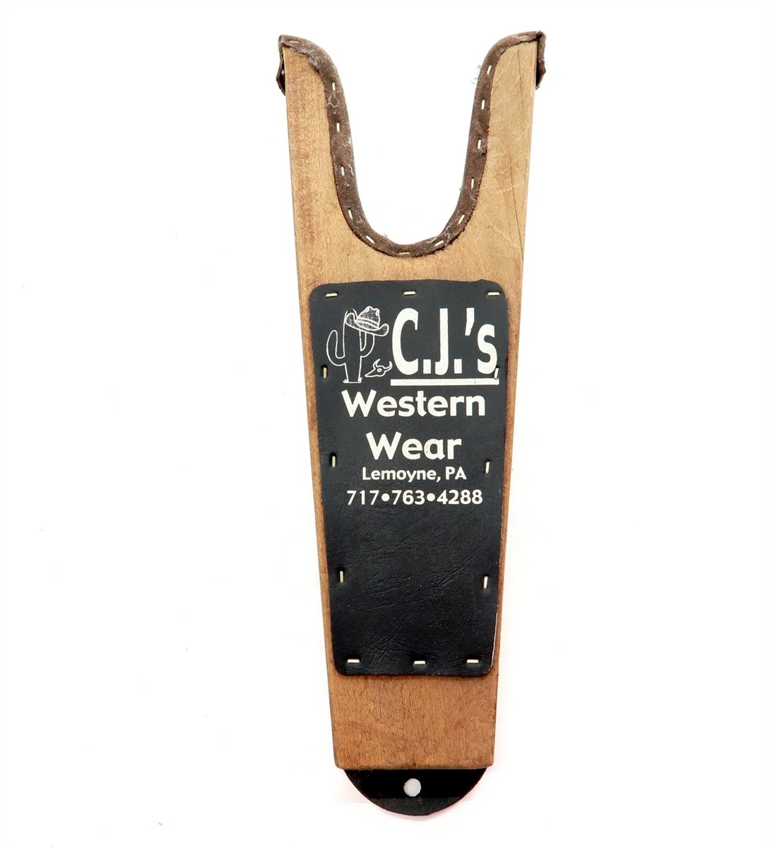 Vintage CJ S Western Wear Boot Jack OEM Original Wooden 12