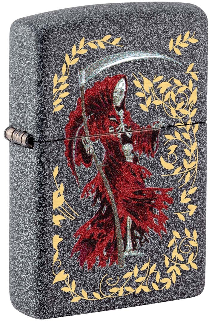Zippo Grim Reaper Design Lighter, Iron Stone NEW IN BOX