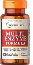 Puritan's Pride Multi Enzyme Tablets, Digestive aid for proteins, fats and carbo