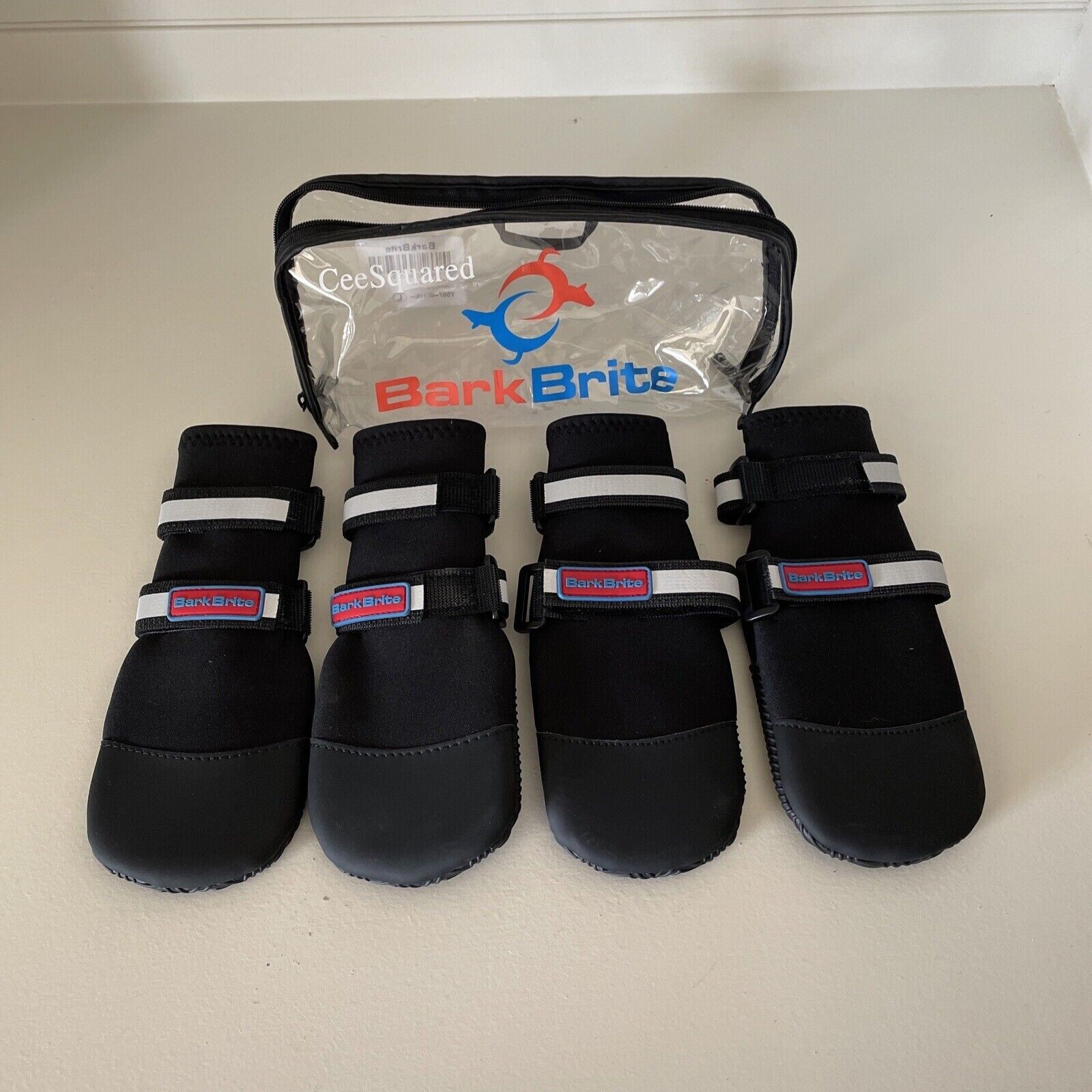 Bark Brite All Weather Neoprene Paw Protector Dog Boots Size Large 💥