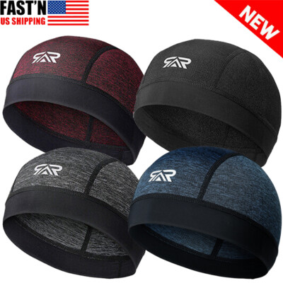 Moisture Sweat Wicking Cooling Bald Dome Skull Cap Helmet Liner Sport Beanie Hat