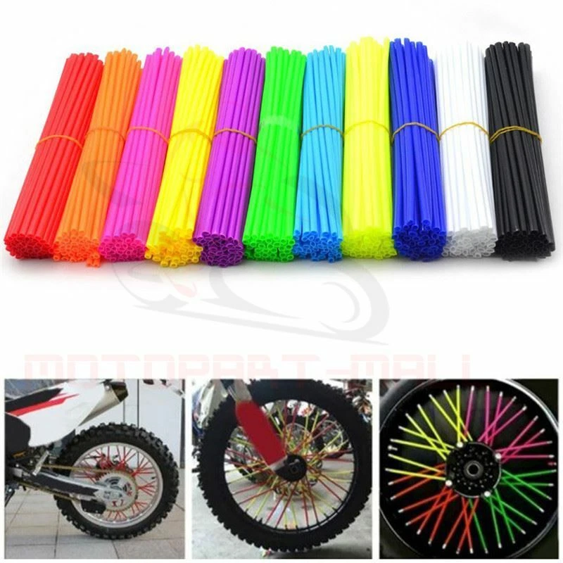 2 Pack Spoke Wrap Kit Covers Skins Spoked Rim Wraps Spokes For Dirt Bike Yamaha - Image 4 of 4