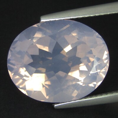 10.75Cts Shimmering Natural Lavender Quartz 16.2x13.2x9mm Oval Shape Gemstone