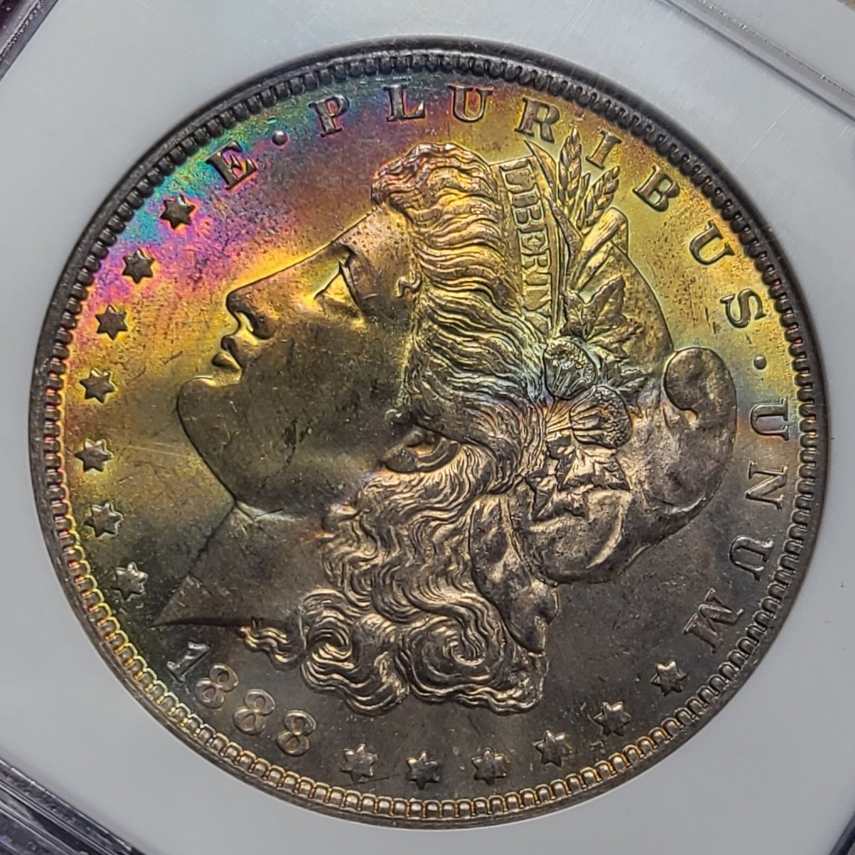 1888-O Morgan Silver Dollar NGC MS 64* - Great Color & Exceptional