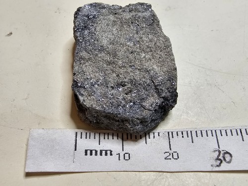 Native Antimony Nugget - Lac Nicolet Mine, South Ham, Quebec, Canada - 3.3 cm - Picture 8 of 8