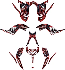 Fits Yamaha Raptor 700R Graphics Kit 2013 TO 2020 decal KIT stickers