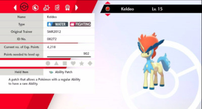 Pokemon Schwert & Schild Gewöhnlich Keldeo 6IV Max EVs