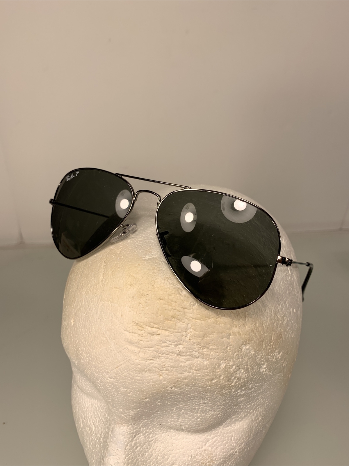 Ray Ban RB3025 004/58 Aviator Large Black Metal Sunglasses 58-14