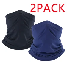 2PACK UV Protection Face Mask Neck Gaiter Tube Scarf Windproof Bandana Balaclava