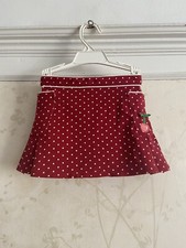 NWT Gymboree Cherry Pie Girls Polka Dot Skort Skirt 3 Red