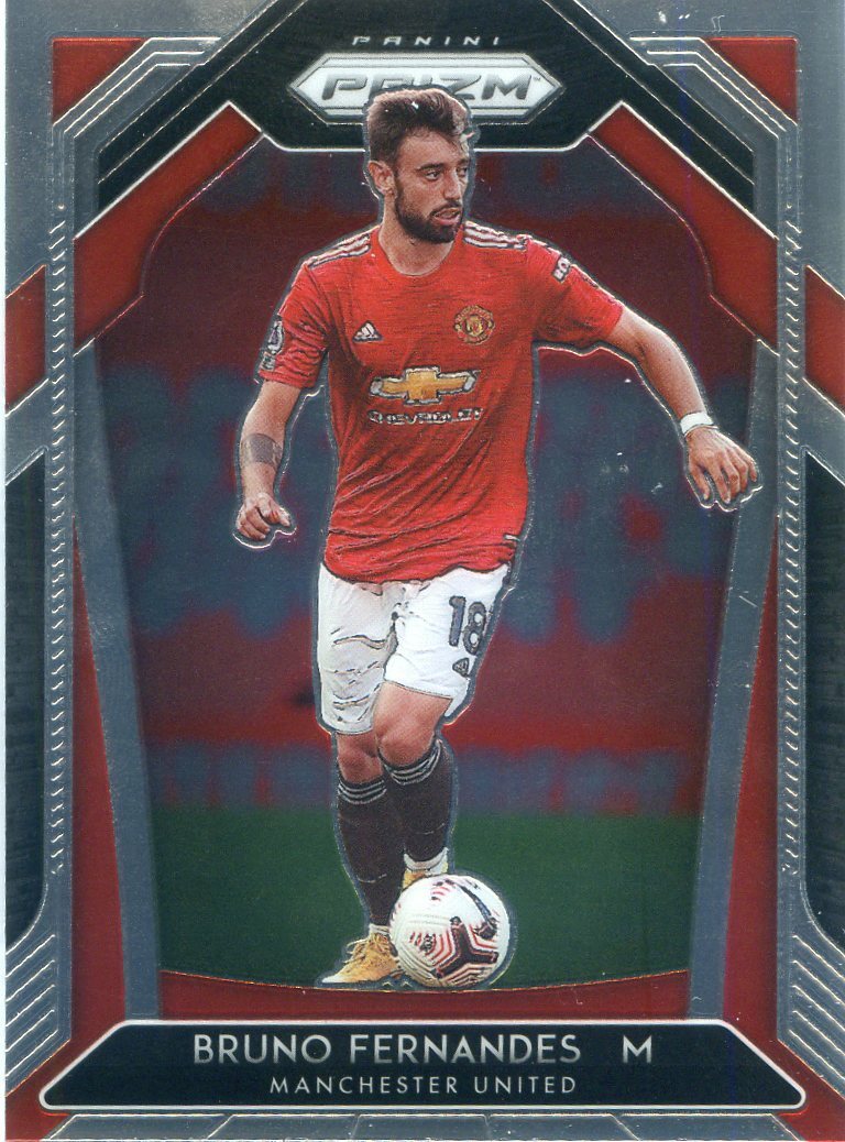 2020-21 Panini Prizm EPL BRUNO FERNANDES Card #12 MANCHESTER UNITED