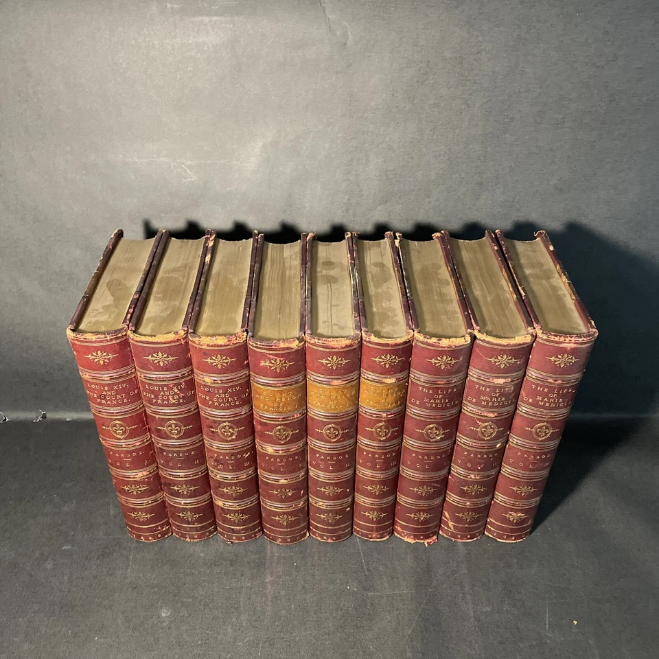 Julia Pardoe 9 Volume Complete Set 1886 Leather Bound / DBC - Изображение 2 из 4