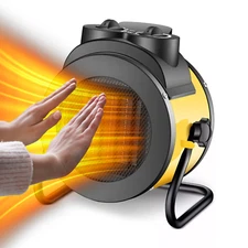 2000W Portable Electric Space Heater Garage Hot Air Fan for Indoor Large Room 3s