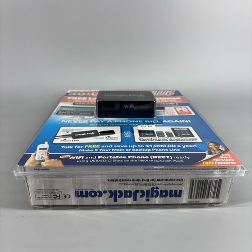 Magic Jack PLUS Free Local Long Distance Calling Telephone - Brand New Sealed - Photo 6/7