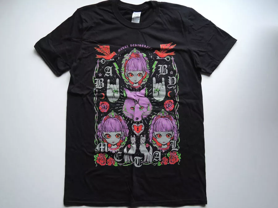 BABYMETAL T shirt L size WATCH FOX RHCP 2016 London O2 Arena
