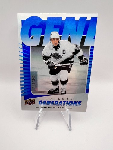 Wayne Gretzky - 2023-24 UD Trilogy Generations #TG-16A Blue /349 LA Kings HOF