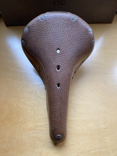 Brooks Flyer Pelle a Molla Sella Bici di Età / Softened con Lacci Marrone  City | eBay