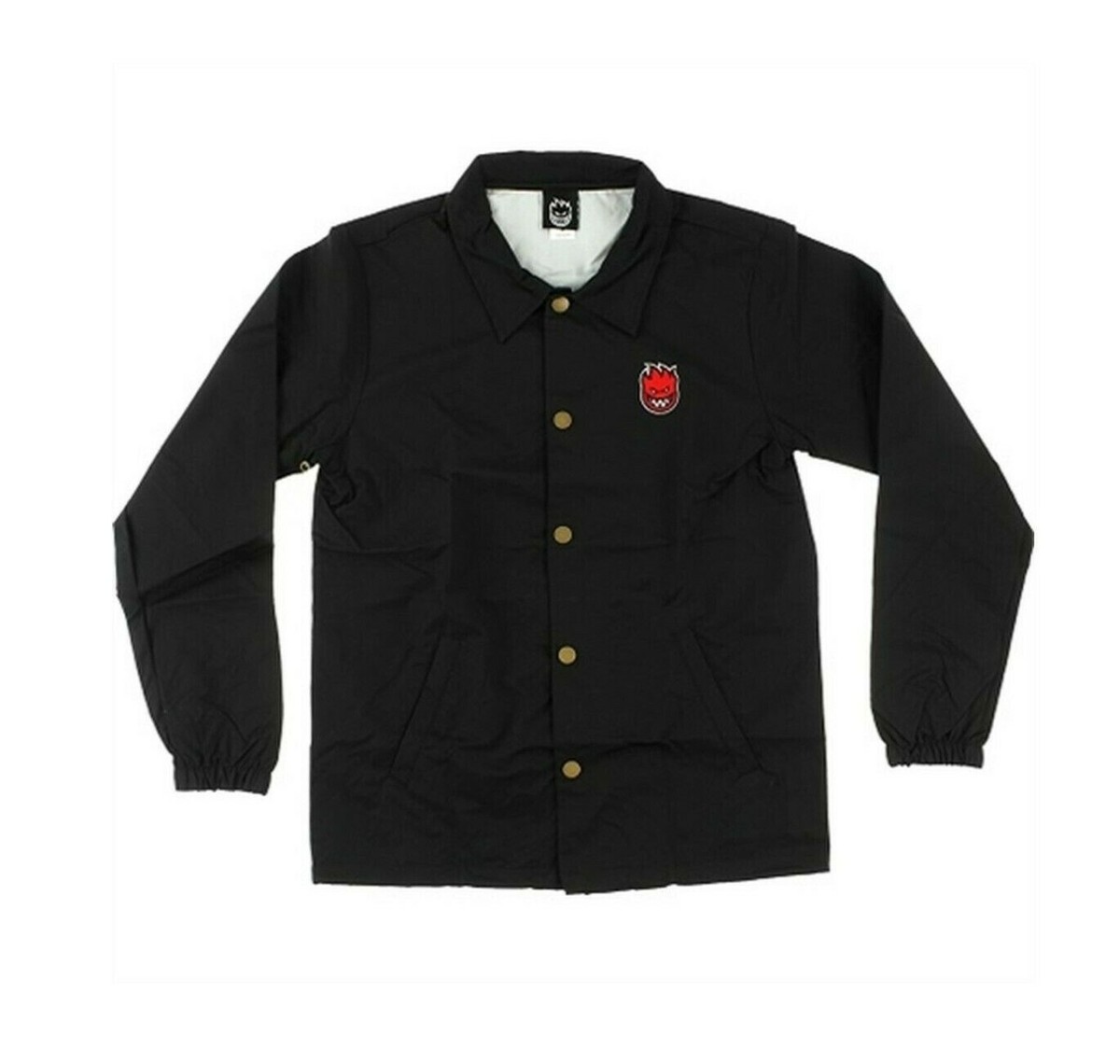 Spitfire STOCK BIGHEAD EMB WINDBREAKER Black Red Patch Logo