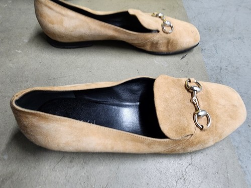 Gucci Beige Leather Horsebit ballet flats 39.5 0000000284 - Picture 10 of 17
