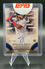 2021 Jonathan Arauz RC Auto /300 Topps Tier One Rookie On Card Auto | Red Sox