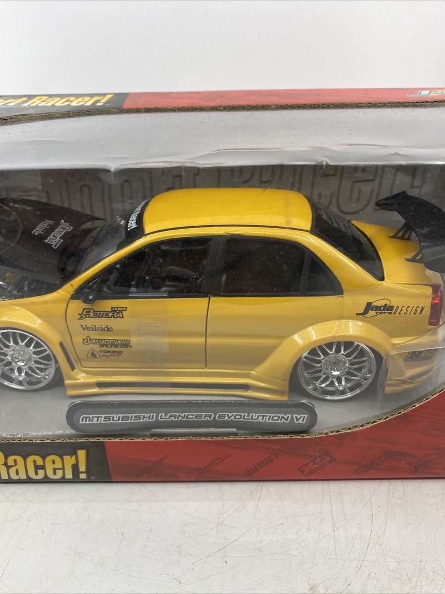 Jada Toys Import Racer Mitsubishi Lancer Evolution VI Yellow 1:24