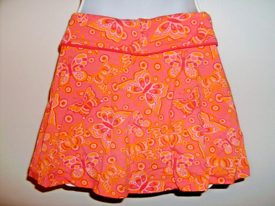 Skorts verdes para perros talla M (63-74 libras) rosa y naranja plegables mariposas Foto 2 de 4