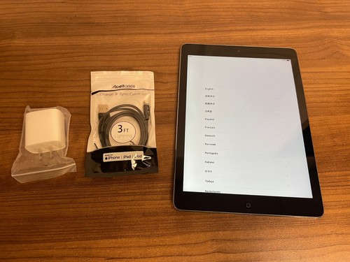 Apple iPad Air 1st Gen A1474 Space Gray 32GB Storage Wi-Fi iOS Tablet