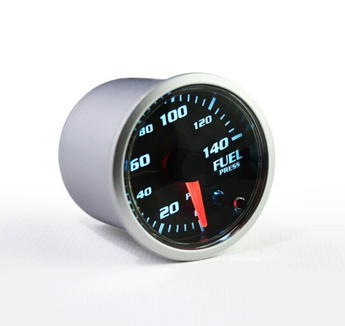 Manómetro de presión de combustible de 2" 52 mm manómetro de aluminio 0-140 PSI 10-15V humo - Imagen 3 de 8