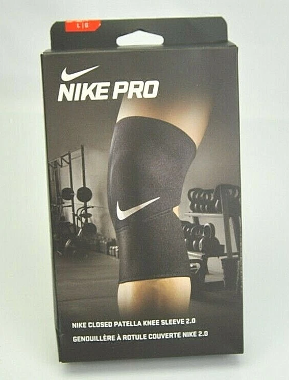 Nike Pro Cerrada Rótula Rodilla Manga 2.0 Unisex LG Negro NUEVO Foto 2 de 4