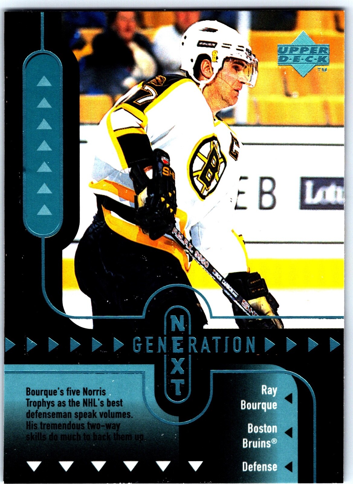 98-99 UPPER DECK GENERATION NEXT RAY BOURQUE / TOM POTI #GN17