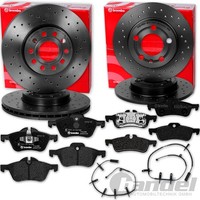Brembo SPORT-BREMSSCHEIBEN + BelÄGe Vorne + Hinten Passend FüR Mini R50 R53 R52