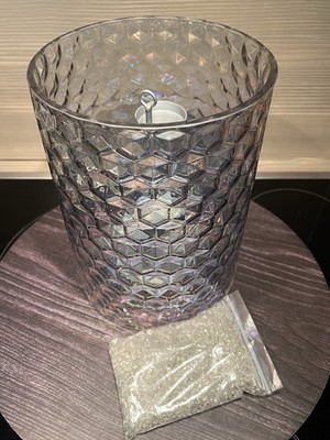 Windlicht PartyLite Facetten mit Teelichthalter P93265