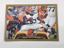 2013 Topps TRENT RICHARDSON Gold Parallel /2013 Cleveland Browns card #160