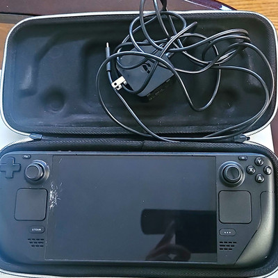 Valve Steam Deck OLED Handheld Console 512 Black w/ Case & Charger