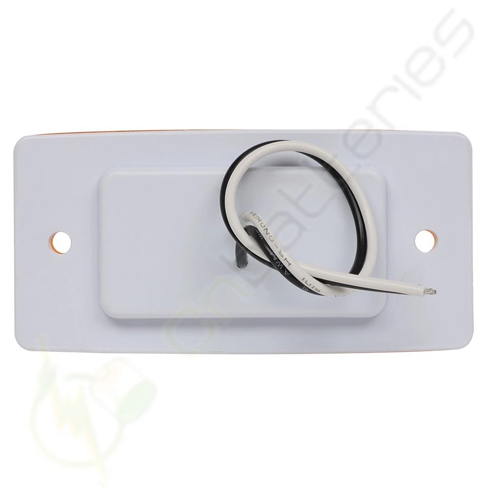 Remolque de camión 5 pares de marcadores laterales de color ámbar con lente ámbar + ámbar transparente señal de giro Foto 3 de 4