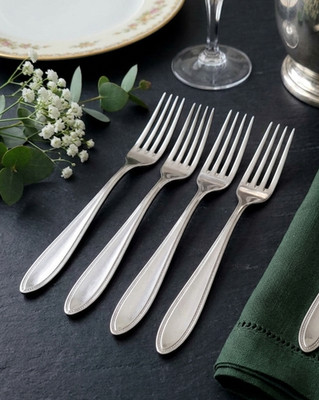 WMF Stonemarket Dinner Forks Set 4 Cromargan Stainless Steel Germany Flatware