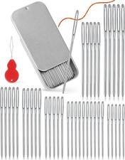 FIVEIZERO 80/40 PCS Large-Eye Blunt Needles,8 Sizes Stainless Steel Yarn Knittin