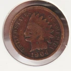 US Rare Old West 1904 Indian Head Penny Coin American Collection Shield Cent USA
