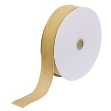 Velvet Ribbon 1 1/2 Inch x 10 Yard Single Face Spool Silky for DIY Crafts Khaki