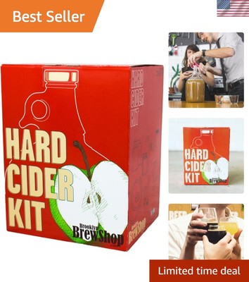 Beginner's Hard Cider Making Kit: Includes Reusable Glass Fermenter & Equipment