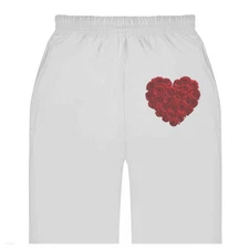 'Red Rose Heart' Adult Sweatpants / Joggers (JO032045)