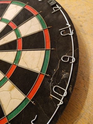 Tournament Bristle Dart Board Vtg NOS for Steel Tip Rotatable