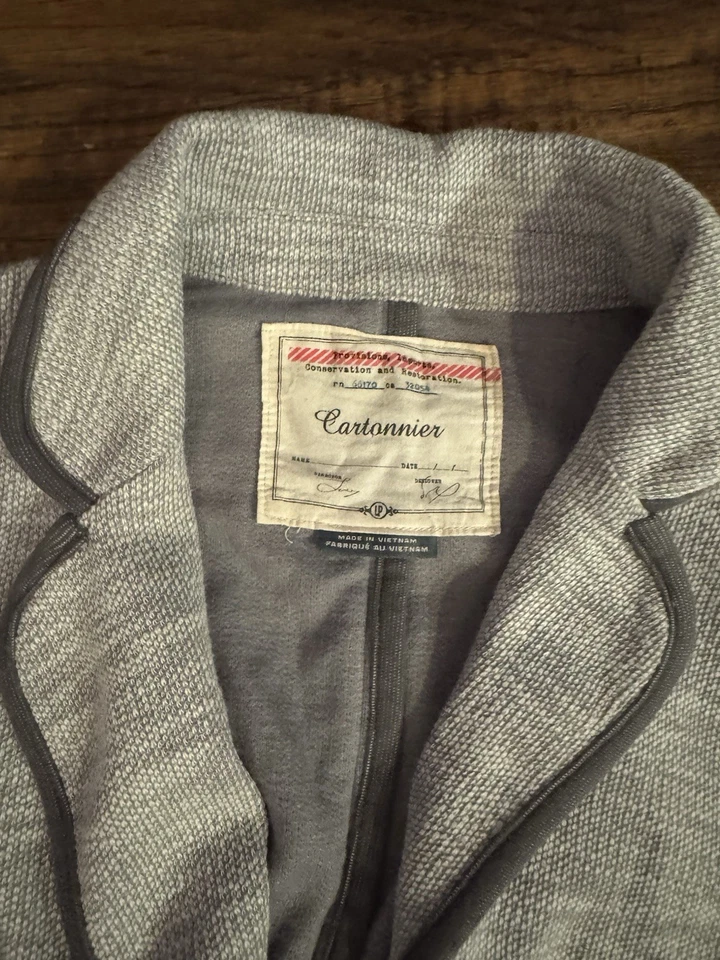 Anthropologie CARTONNIER Chaqueta Mujer Negro Blanco Cárdigan Suéter Blazer Talla:LP Foto 4 de 4