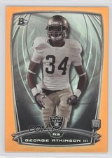 2014 Bowman Rookies Orange Foil 276/299 George Atkinson III #52 0f8