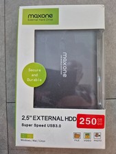 Maxone 250GB Portable External Hard Drive USB 3.0 2.5" Slim Aluminum HDD