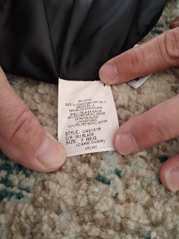 Boys Sport Jacket And Coat Set Size 7 And 10 Black And White - Image 2 of 4